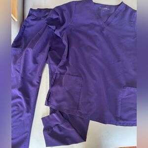 Dark purple Mandala scrubs size medium